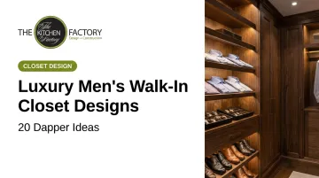 Luxury Men's Walk-In Closet Designs: 20 Dapper Ideas
