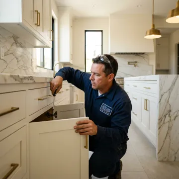 Luxury kitchen with custom cabinetry