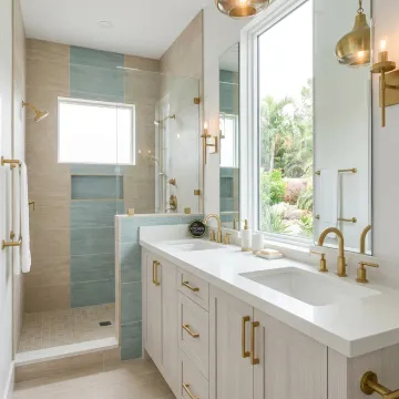 Luxury custom bathroom remodel in West Palm Beach