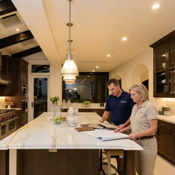 Luxury kitchen remodeling with custom cabinetry