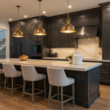 Luxury custom kitchen remodel with premium cabinetry