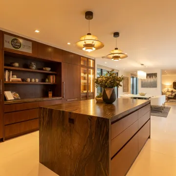 Luxury Beverly Hills kitchen with custom cabinets