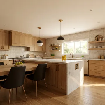 Luxury custom kitchen cabinets in a San Fernando Valley home