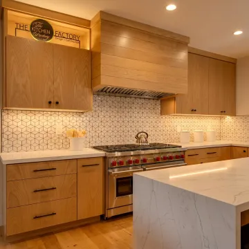Luxury custom kitchen cabinets in an Encino home