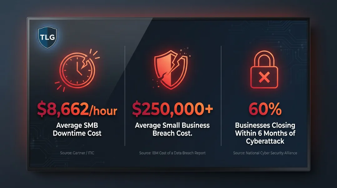 Three critical SMB cybersecurity cost statistics downtime breach and closure rates