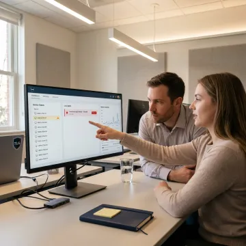 Business security monitoring dashboard