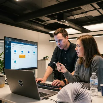 Dashboard showing Microsoft 365 backup management for multiple client tenants