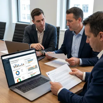 Business cybersecurity compliance planning session