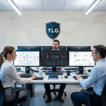 Managed IT support team assisting a local business