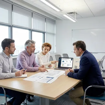 IT consultants planning a business technology transformation