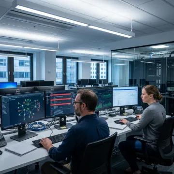 Managed IT and cybersecurity support team
