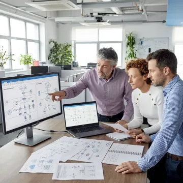 IT consultants planning a business technology upgrade