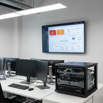 Business cybersecurity protection for devices and networks