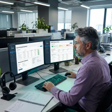 IT professional configuring secure remote access