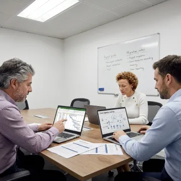 Microsoft IT consulting team planning a business technology project
