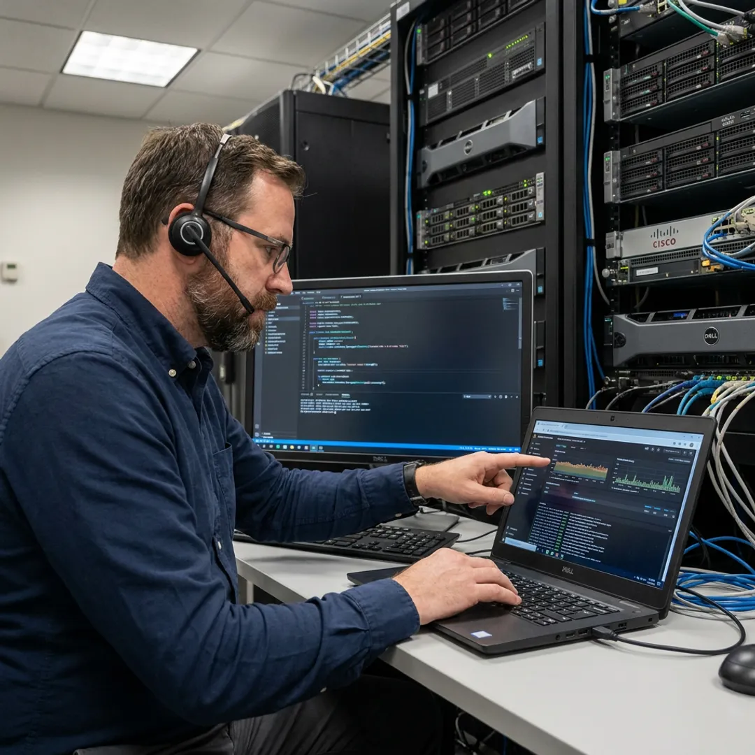 Secure enterprise network infrastructure setup