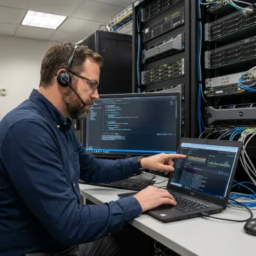 Secure enterprise network infrastructure setup