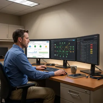 IT professional managing small business systems