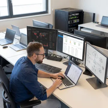 Cybersecurity specialist securing business systems