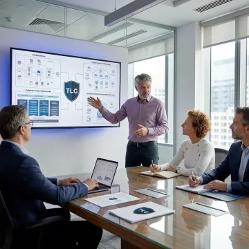 IT consultant planning business technology improvements