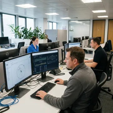 IT technician supporting office network systems