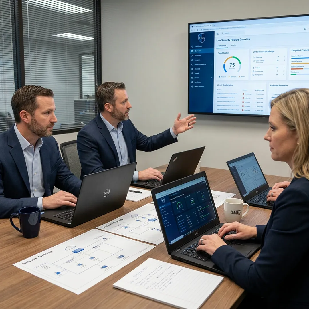 Business cybersecurity implementation planning session