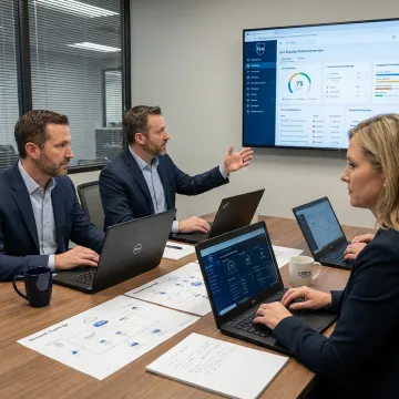 Business cybersecurity implementation planning session