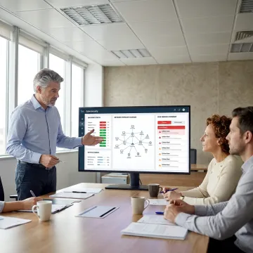 Business cybersecurity assessment in progress