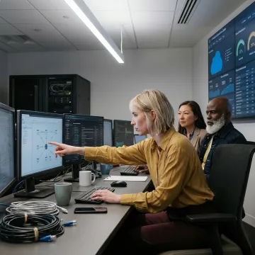 Managed IT team supporting business systems