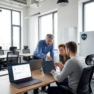 Startup team supported by managed IT services