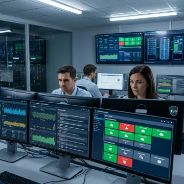 Managed cloud hosting dashboard and server monitoring