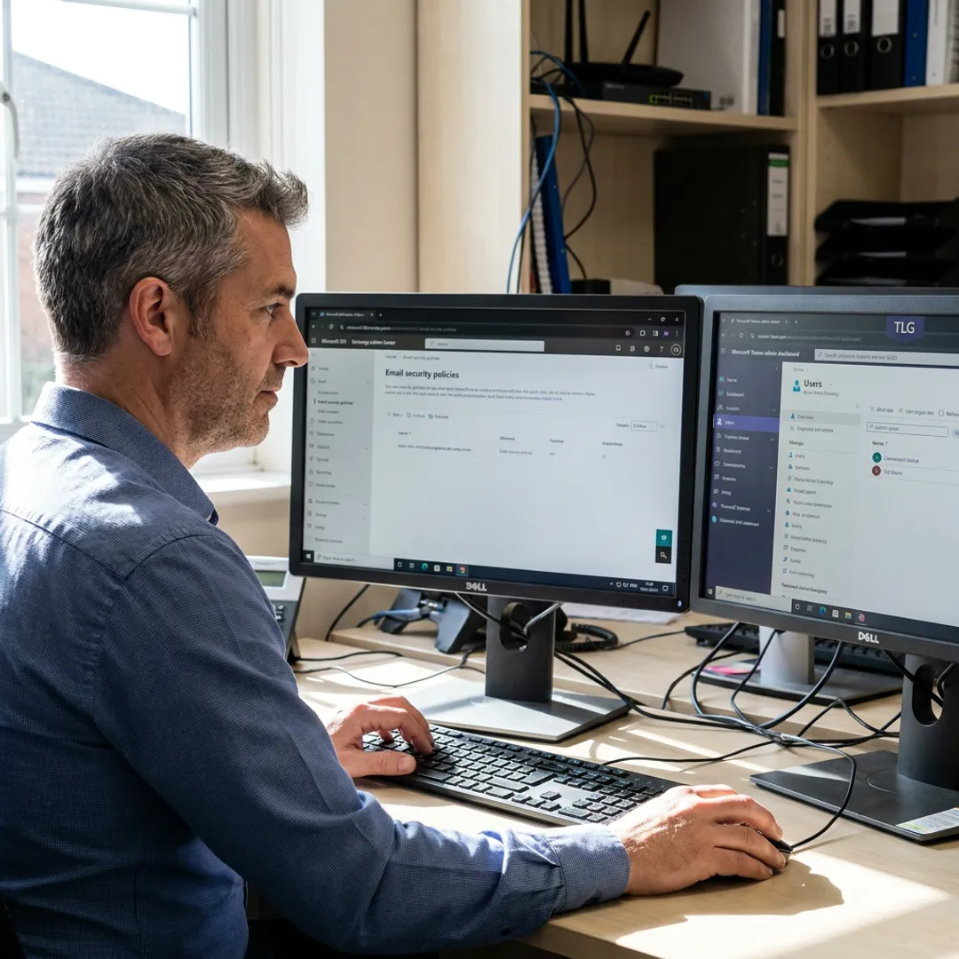 IT professional managing Microsoft 365 cloud services