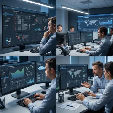 IT support team assisting business systems