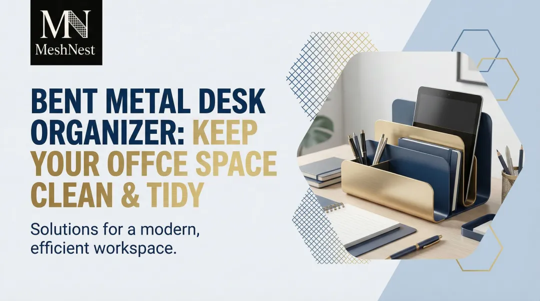 Bent Metal Desk Organizer: Keep Your Office Space Clean & Tidy