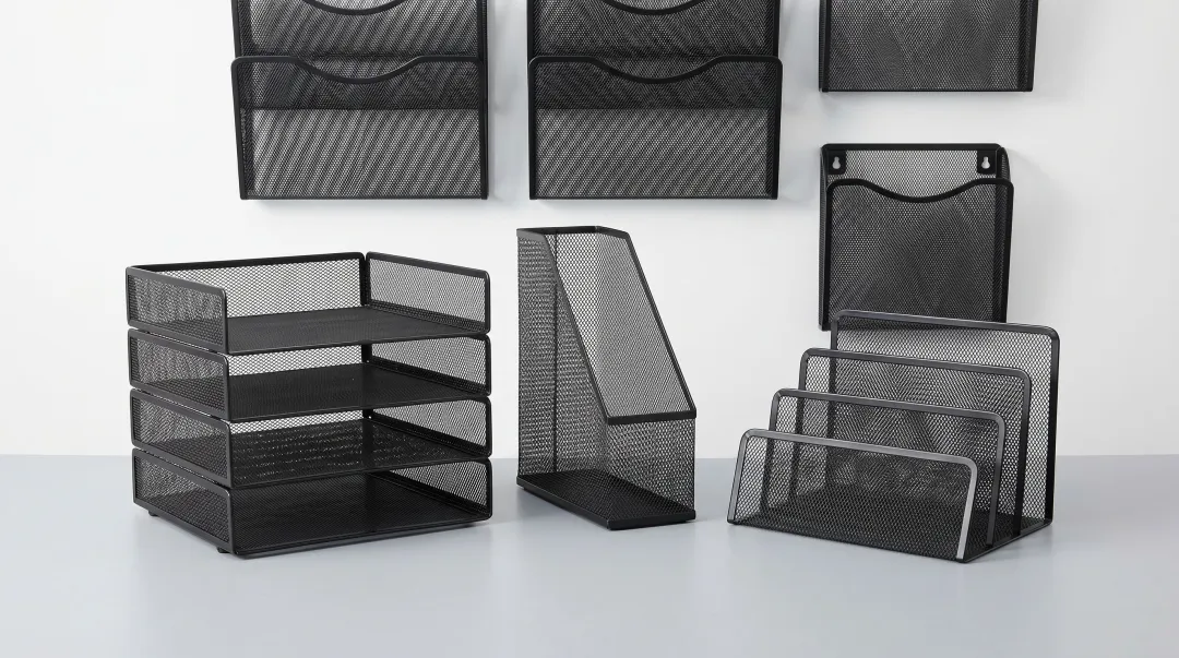 Metal mesh desktop file organizer and document holder product range wholesale