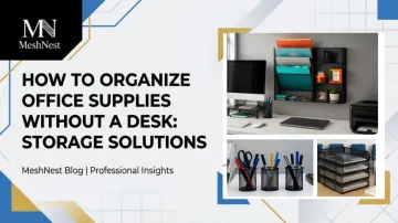 How to Organize Office Supplies Without a Desk: Storage Solutions