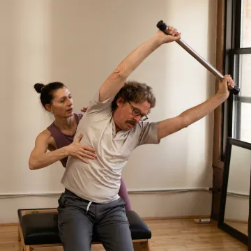 Classical Pilates rehabilitation session