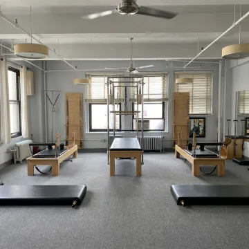Boutique Pilates studio with Reformer equipment