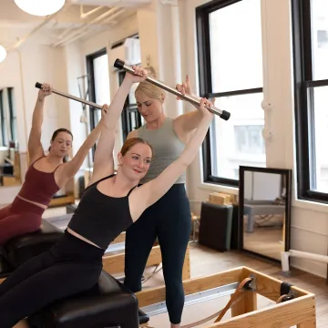 Private Pilates session in Chelsea studio