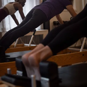 Osteoporosis strength training in a Chelsea Pilates studio