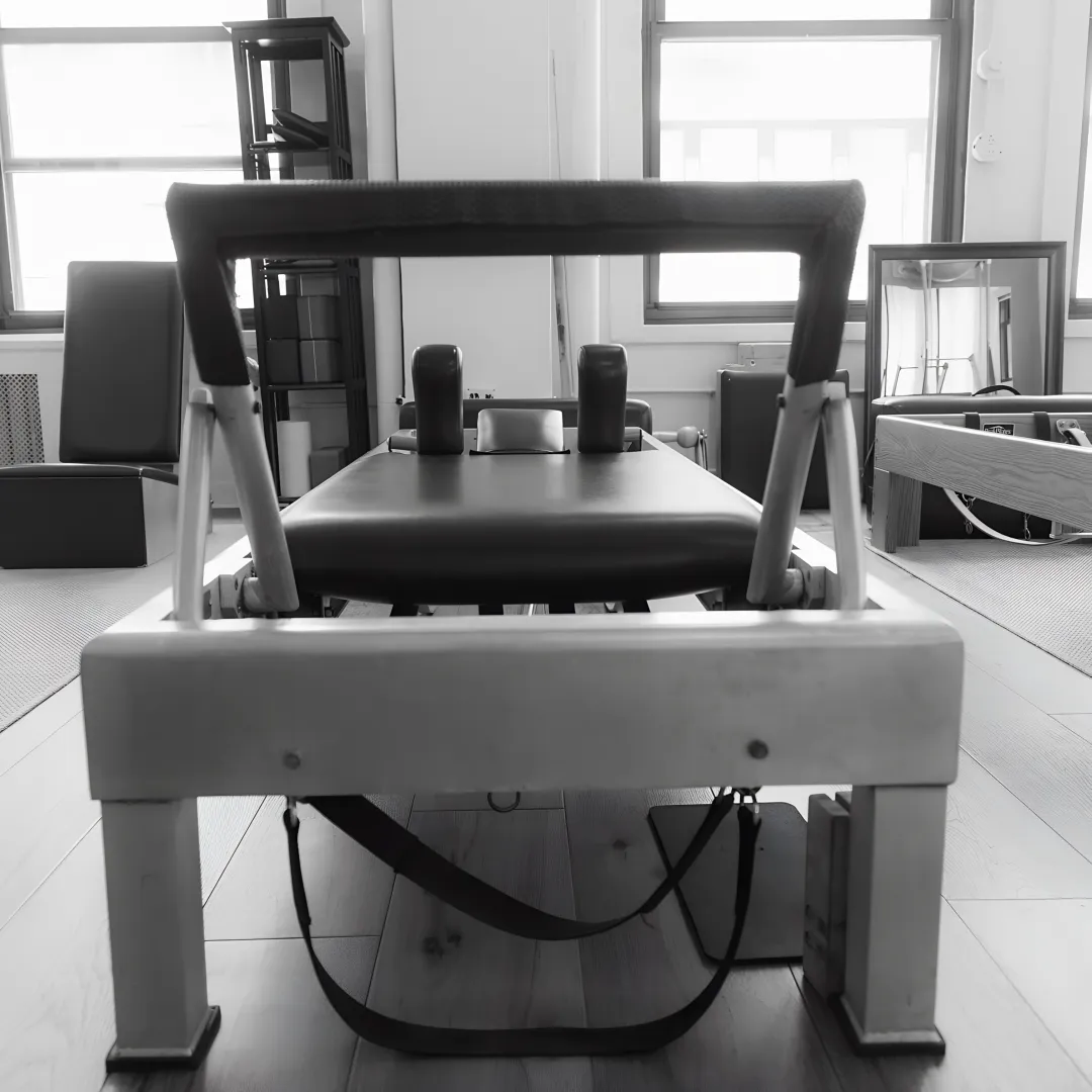 Classical Pilates session in a boutique studio