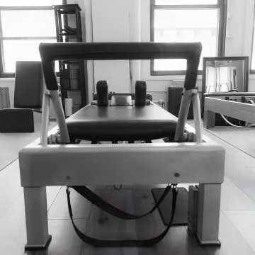 Classical Pilates session in a boutique studio