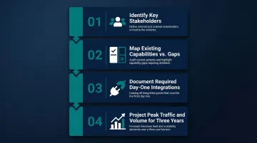 Four-question DXP pre-shortlist evaluation checklist for internal stakeholder alignment