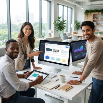 Content team using an enterprise headless CMS