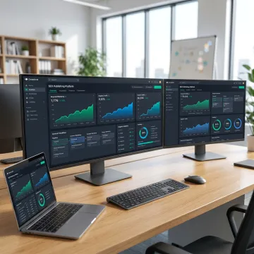Publishing SEO platform dashboard for rankings and visibility