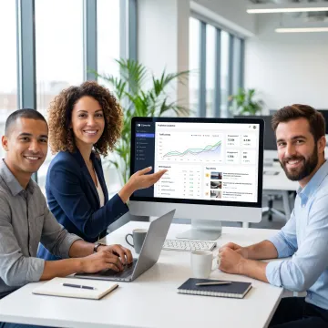 Publisher analytics dashboard with content performance metrics