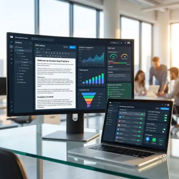 Unified DXP interface for publishing and analytics