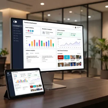 Content distribution dashboard for publishers and brands