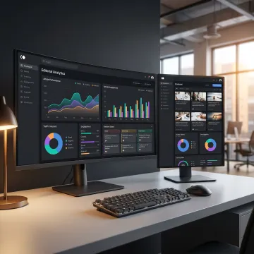 Publishing dashboard with content analytics
