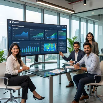 Enterprise AI search and SEO platform dashboard